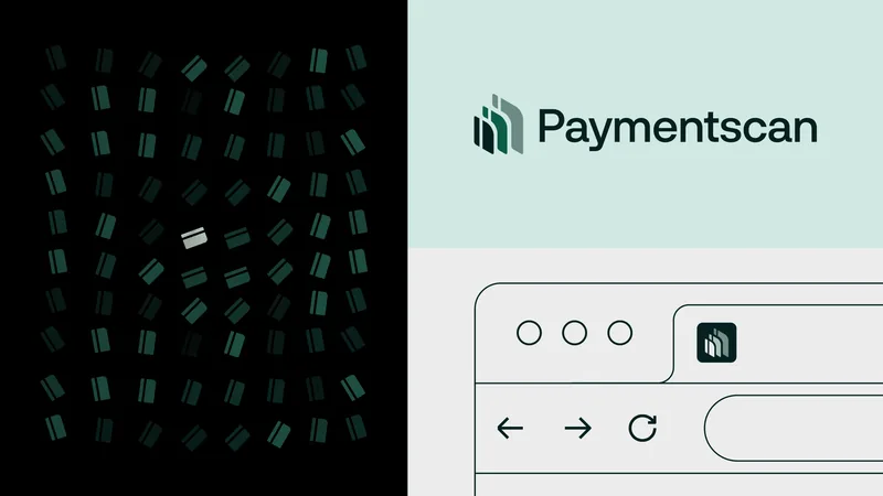 Paymentscan symbol pattern, logo lockup and browser tab icon