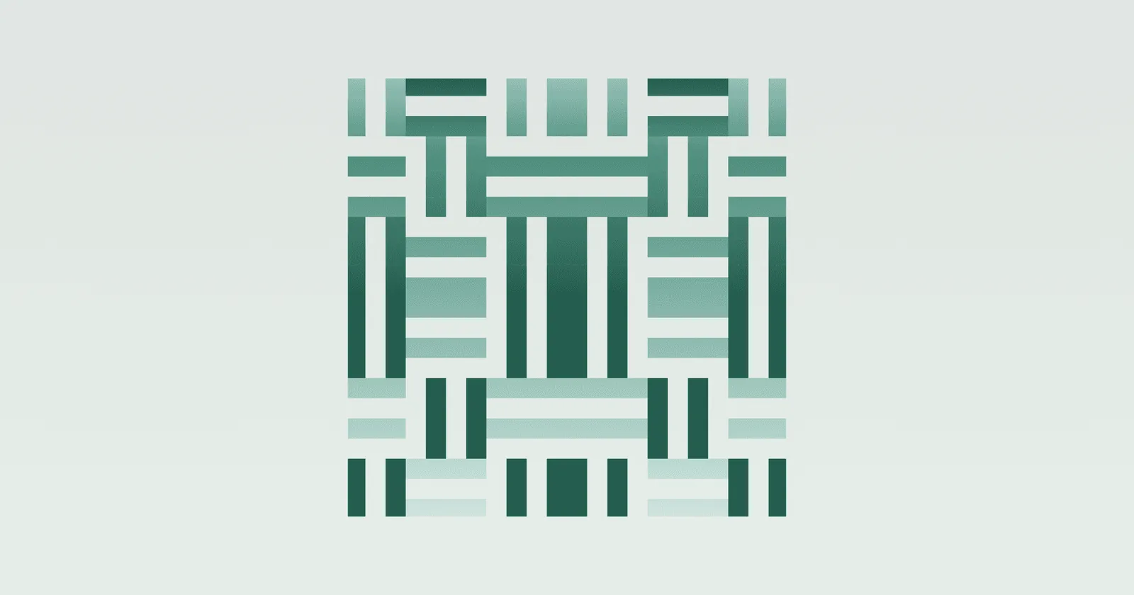 Paymentscan woven data pattern on a light ground
