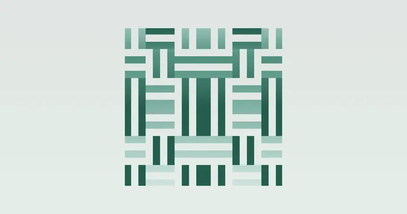 Paymentscan woven data pattern on a light ground