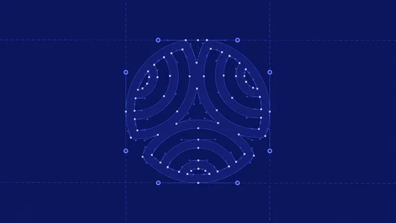 Zenrock symbol drawn on its construction grid